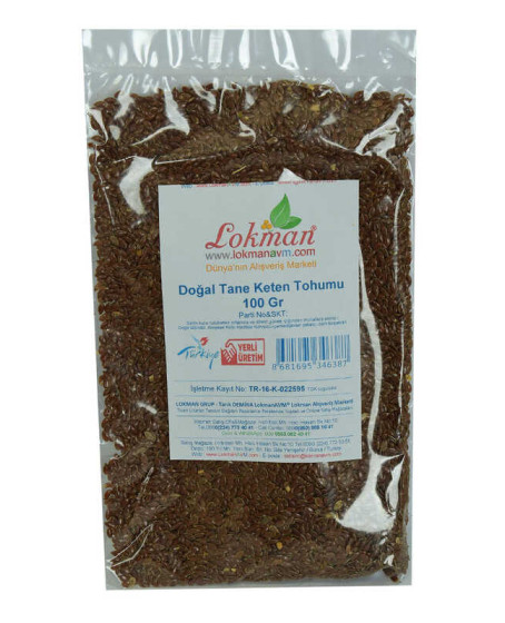 Keten Tohumu Tane Doğal 100 Gr Paket
