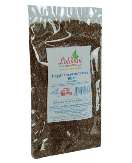 Keten Tohumu Tane Doğal 100 Gr Paket