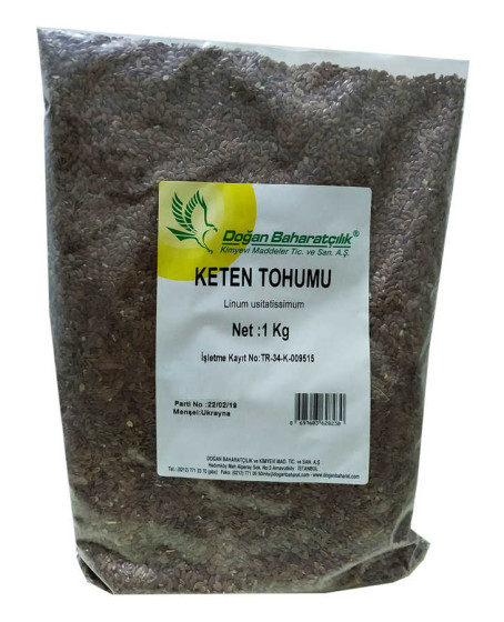 Keten Tohumu Tane Doğal 1000 Gr Paket