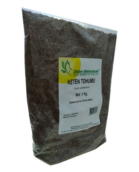 Keten Tohumu Tane Doğal 1000 Gr Paket