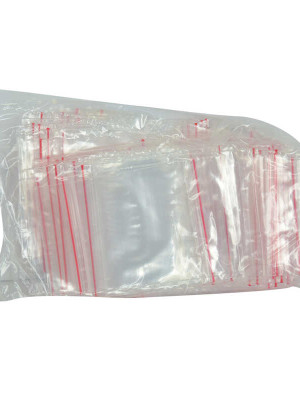 Kilitli Naylon Torba Poşet 6X7 Cm Şeffaf 100 Adet 1 Paket