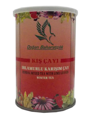 Kış Çayı Ihlamurlu 100 Gr Teneke Kutu