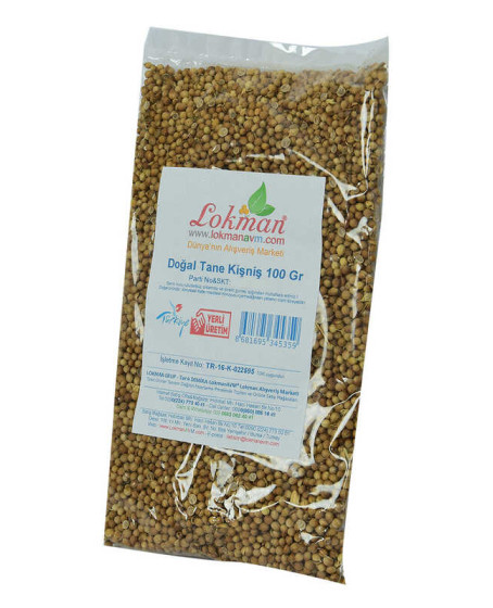 Kişniş Doğal Tane 100 Gr Paket