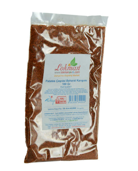 Kızarmış Patates Baharatı Çeşnisi Karışımı 100 Gr Paket