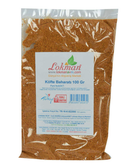 Köfte Baharatı Saf Baharat Karışımı 100 Gr Paket