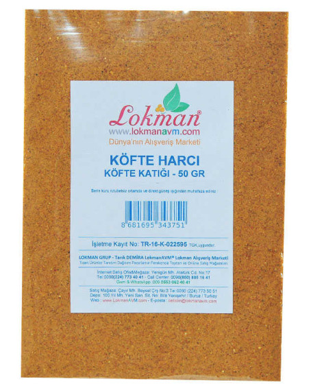 Köfte Harcı Baharat Karışımı 50 Gr Paket