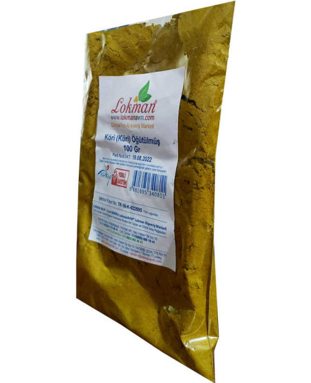 Köri Öğütülmüş Baharat Karışımı Küri Curry 100 Gr Paket
