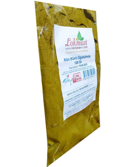 Köri Öğütülmüş Baharat Karışımı Küri Curry 100 Gr Paket
