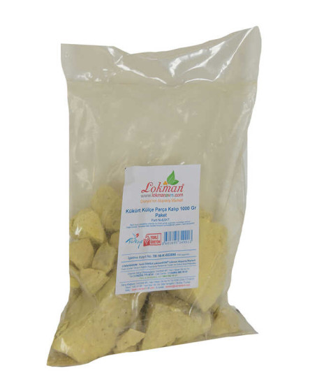 Kükürt Külçe Parça Kalıp 1000 Gr Paket