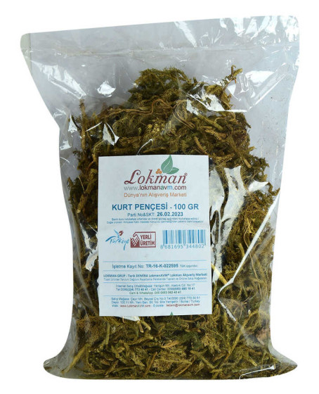 Kurt Pençesi Otu Doğal 100 Gr Paket