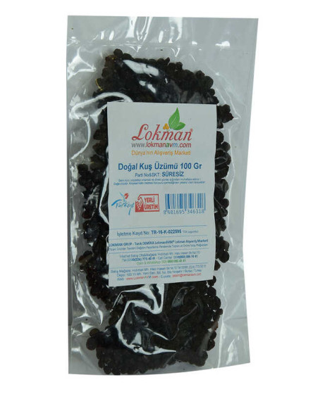 Kuş Üzümü Doğal 100 Gr Paket