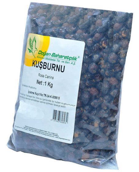 Kuşburnu Doğal Tane 1000 Gr Paket
