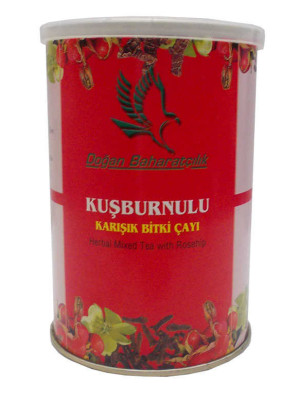 Kuşburnulu Karışık Bitkisel Çay 100 Gr Teneke Kutu