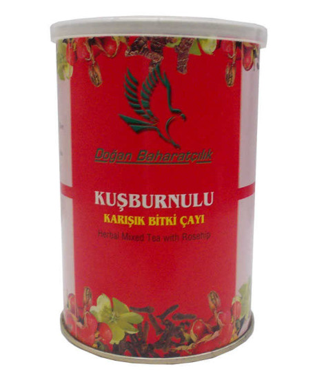 Kuşburnulu Karışık Bitkisel Çay 100 Gr Teneke Kutu