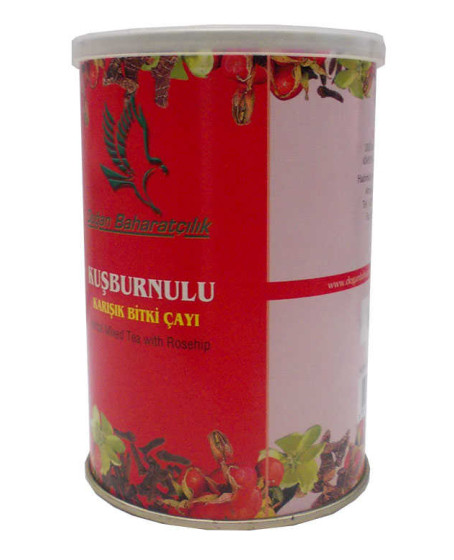 Kuşburnulu Karışık Bitkisel Çay 100 Gr Teneke Kutu