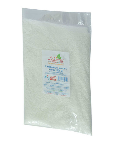 Lavabo Açıcı Boncuk Kostik 1000 Gr Paket