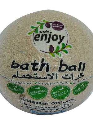 Lavantalı El Yapımı Banyo Küvet Topu Sabunu Mor 90-120 Gr