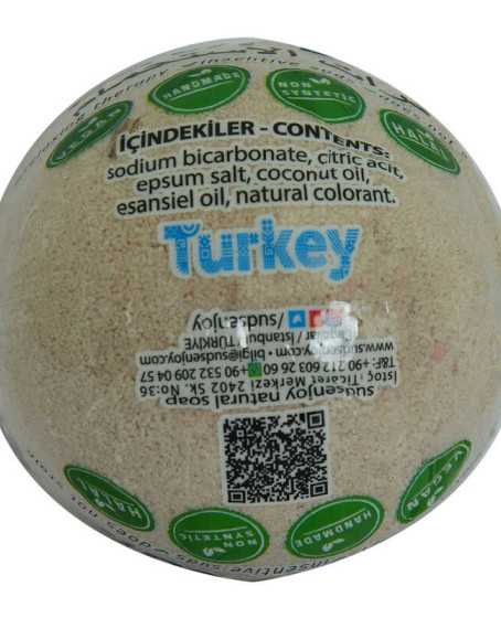 Lavantalı El Yapımı Banyo Küvet Topu Sabunu Mor 90-120 Gr