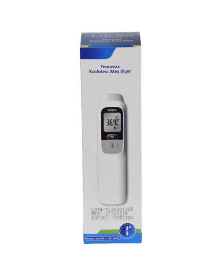 Temassız Ateş Ölçer Kızıl Ötesi Vücut ve Alından Termometre Pilli FT-100B Temassız Ateş Ölçer Kızıl Ötesi Vücut ve Alından Termometre Pilli FT-100B