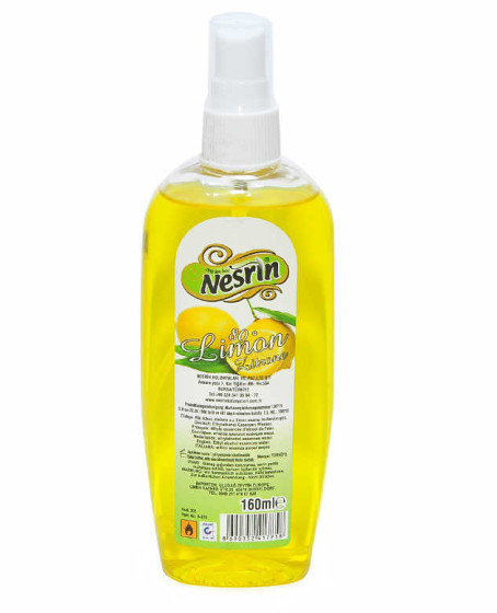 Limon Kolonyası Sprey 80 Derece Pet Şişe 160 ML