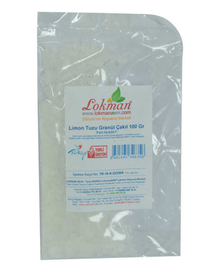 Limon Tuzu Granül Çakıl 100 Gr Paket