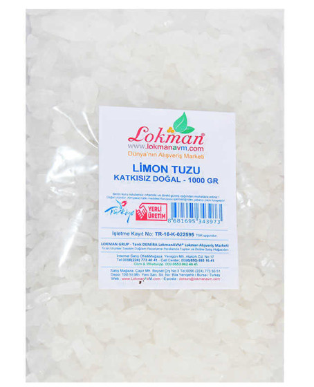 Limon Tuzu Granül Çakıl 1000 Gr Paket