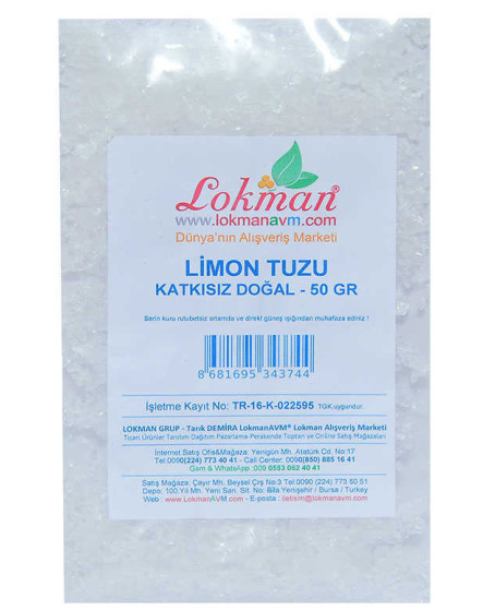 Limon Tuzu Granül Çakıl 50 Gr Paket