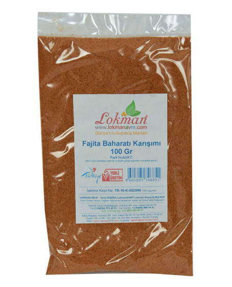 Fajita Baharatı Karışımı 100 Gr Paket