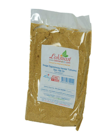 Hardal Tohumu Öğütülmüş Doğal Sarı 100 Gr Paket