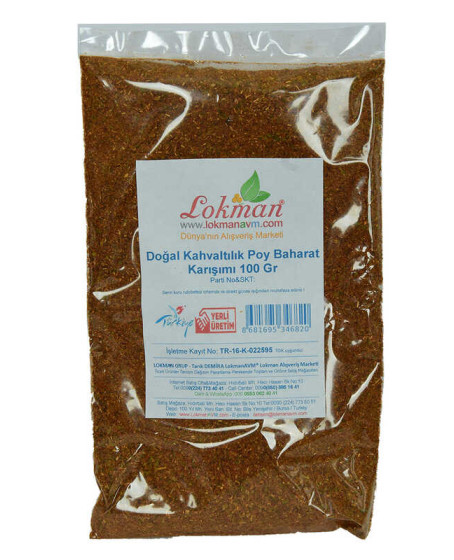 Kahvaltılık Poy Baharat Karışımı 100 Gr Paket
