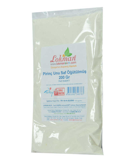 Pirinç Unu Saf Öğütülmüş 200 Gr Paket