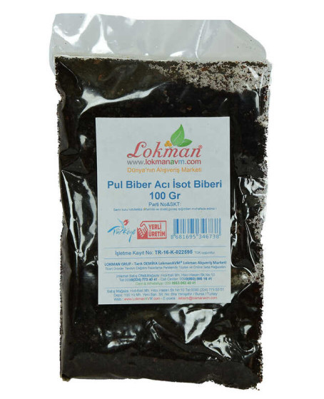 Pul Biber Acı İsot Biberi 100 Gr Paket