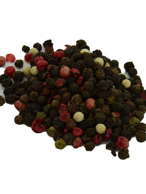 Saf Doğal Tane Kırmızı Yeşil Beyaz Karabiber Karışımı 100 Gr Paket