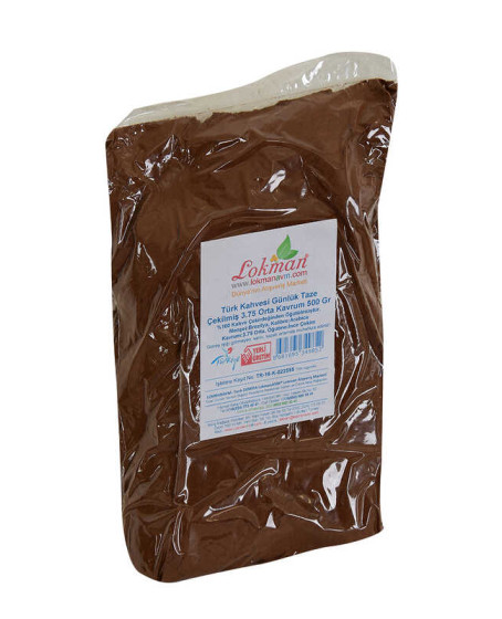 Türk Kahvesi Günlük Taze Çekilmiş 3.75 Orta Kavrum 500 Gr Paket