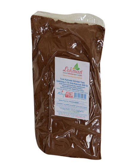 Türk Kahvesi Günlük Taze Çekilmiş 3.75 Orta Kavrum 500 Gr Paket