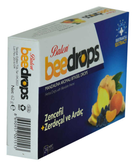 Mandalina Aromalı Bitkisel Drops 24 Adet