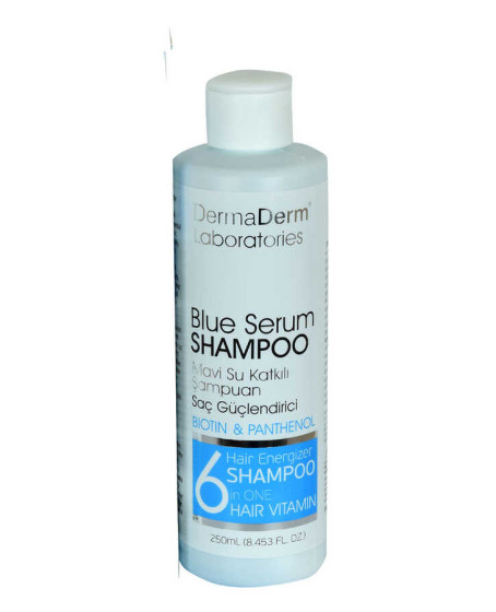 Mavi Serum Şampuanı Saç Güçlendirici (Biotin Panthenol Vitamin E-Keratin) 250 ML