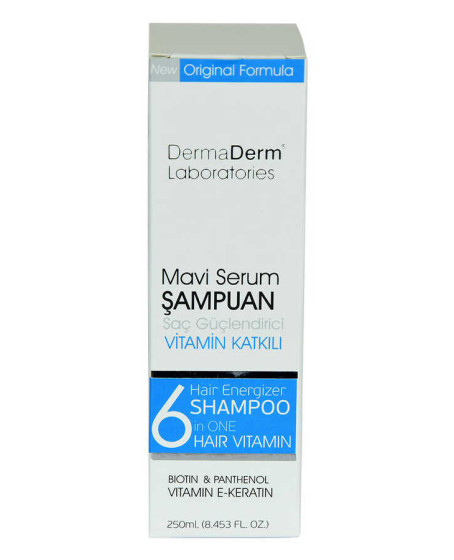 Mavi Serum Şampuanı Saç Güçlendirici (Biotin Panthenol Vitamin E-Keratin) 250 ML