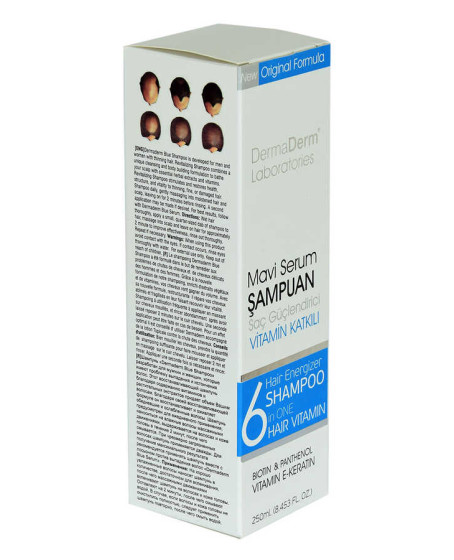 Mavi Serum Şampuanı Saç Güçlendirici (Biotin Panthenol Vitamin E-Keratin) 250 ML