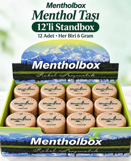 Menthol Taşı 6 Gram X 12 Adet - Spa ve Masaj Mentolü