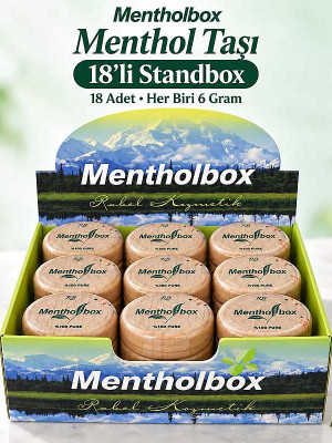 Menthol Taşı 6 Gram X 18 Adetli Standbox - Spa ve Masaj Mentolü
