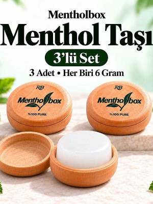 Menthol Taşı 6 Gram X 3 Adet - Spa ve Masaj Mentolü