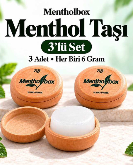 Menthol Taşı 6 Gram X 3 Adet - Spa ve Masaj Mentolü