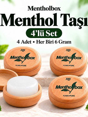 Menthol Taşı 6 Gram X 4 Adet - Spa ve Masaj Mentolü