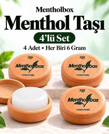 Menthol Taşı 6 Gram X 4 Adet - Spa ve Masaj Mentolü