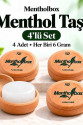 Menthol Taşı 6 Gram X 4 Adet - Spa ve Masaj Mentolü