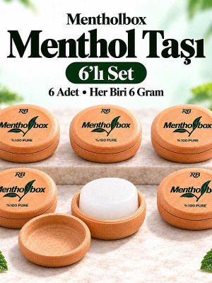 Menthol Taşı 6 Gram X 6 Adet - Spa ve Masaj Mentolü