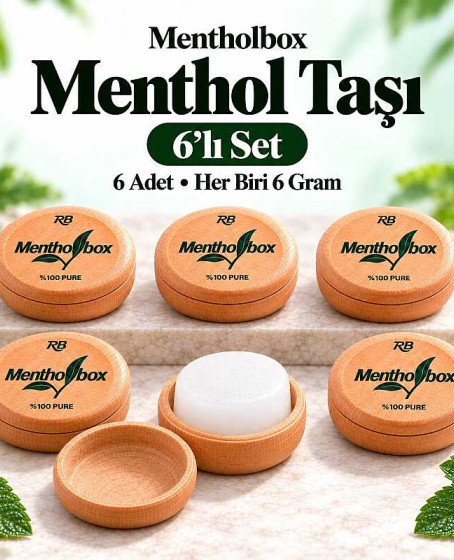 Menthol Taşı 6 Gram X 6 Adet - Spa ve Masaj Mentolü