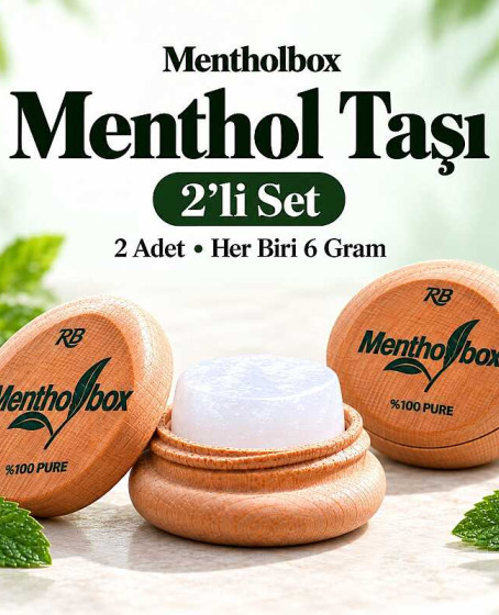 Menthol Taşı 6 Gram X 2 Adet - Spa ve Masaj Mentolü