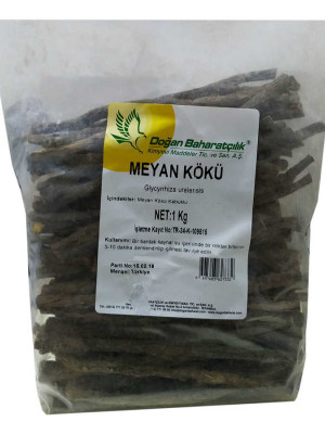 Meyan Kökü Kabuklu Çubuk Doğal 1000 Gr Paket